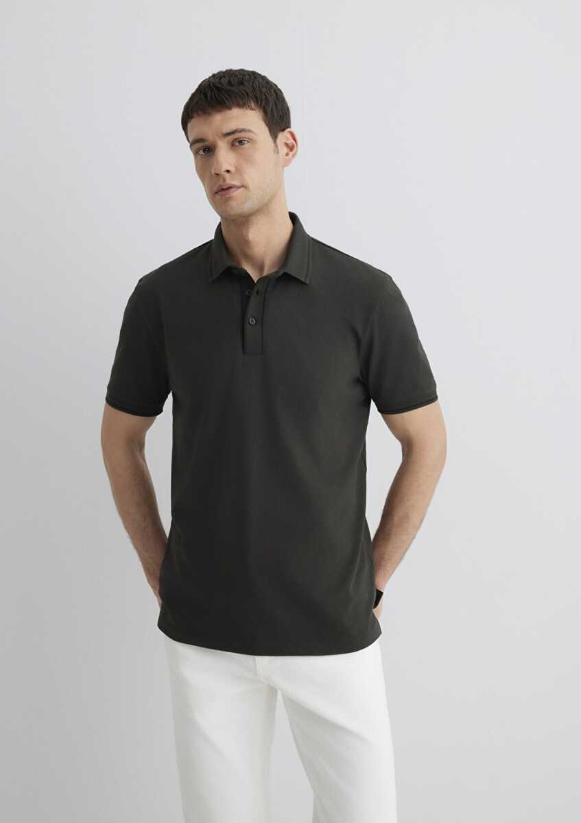 Mavi Antrasit Polo Erkek Tişört 0612648-71587 - 3