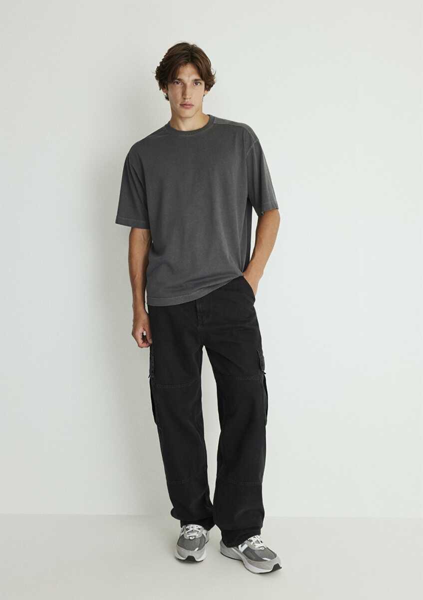 Mavi Austin Mv91 Street Antrasit Baggy Normal Bel Daralan Paça Erkek Jean Pantolon 0011214-88538 - 1