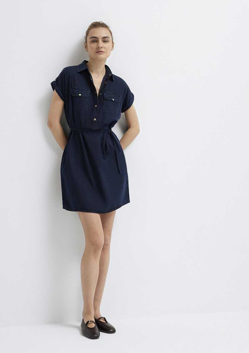 Mavi Barbara Gold Klasik Rinse Kadın Jean Elbise 130548-A3894
