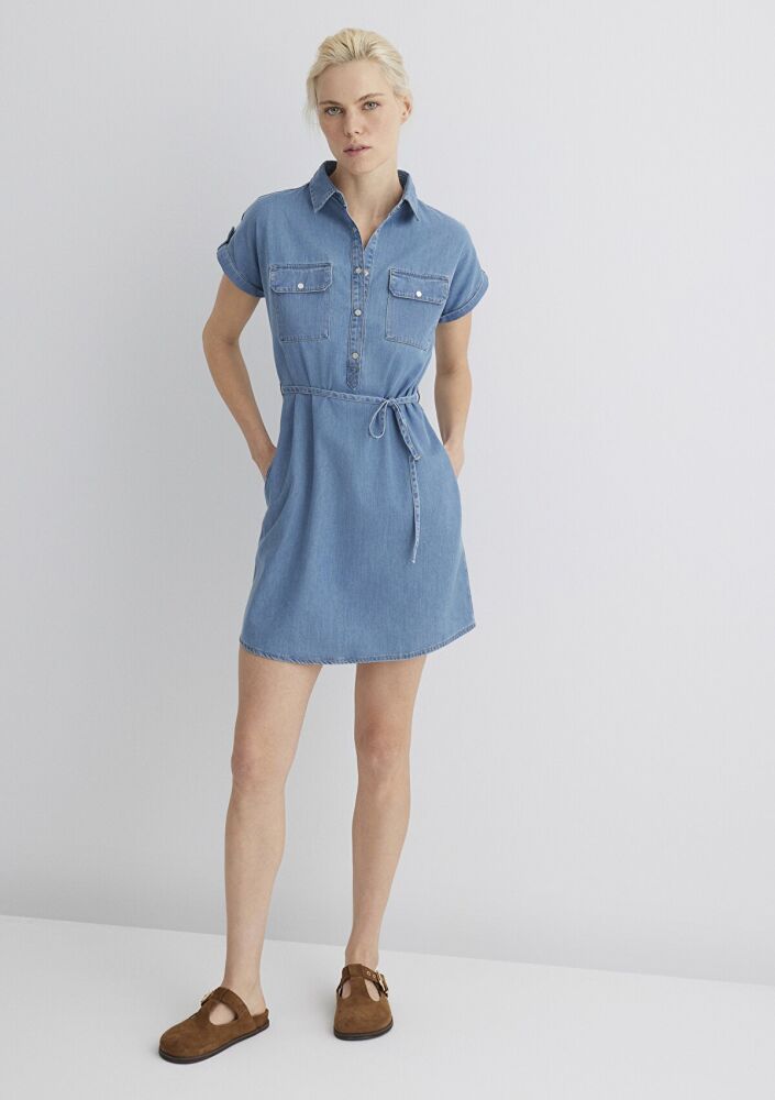 Mavi Barbara Lt Denim Kadın Elbise 130548-26176 (1)