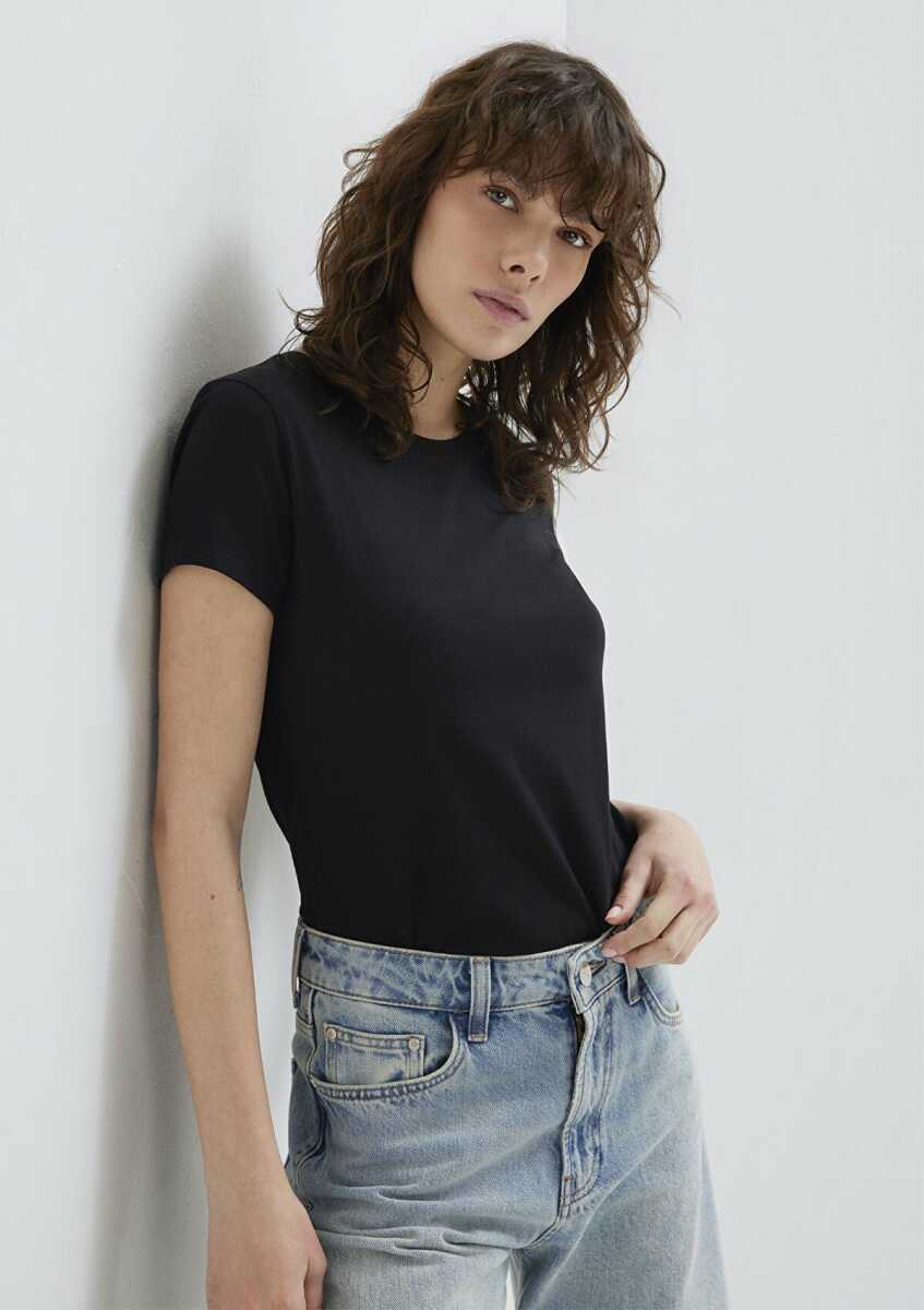 Mavi Basıc Kadın T-shırt_siyah 162767-900 - 2