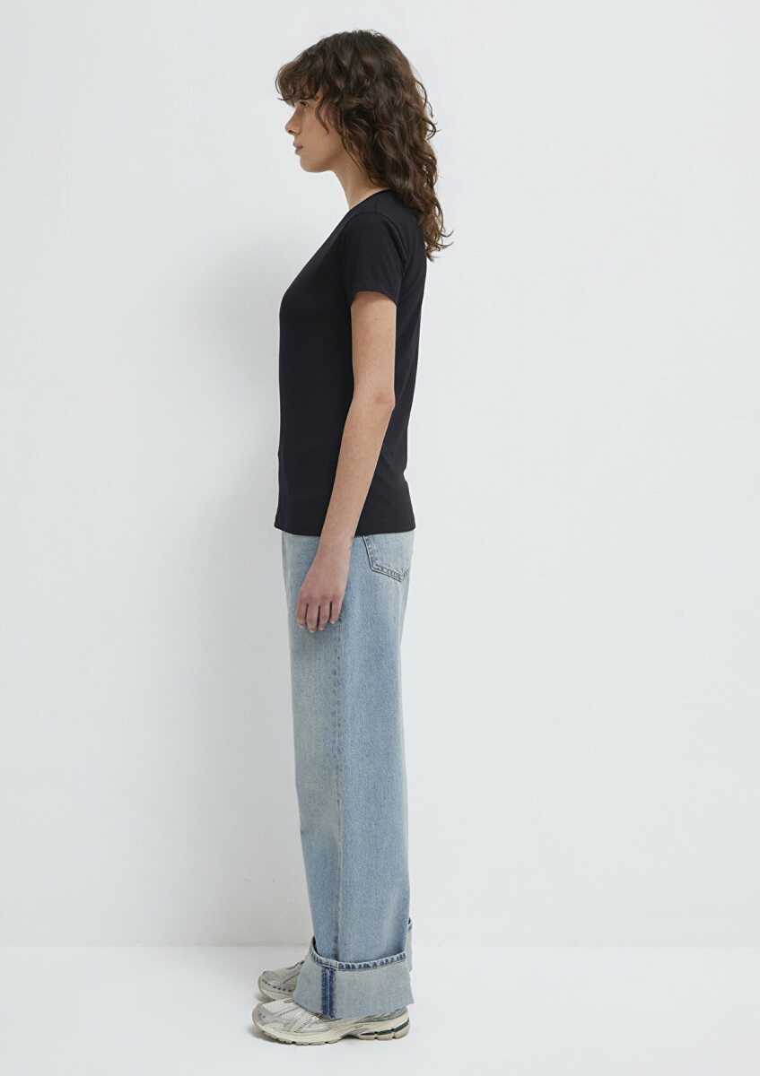 Mavi Basıc Kadın T-shırt_siyah 162767-900 - 4