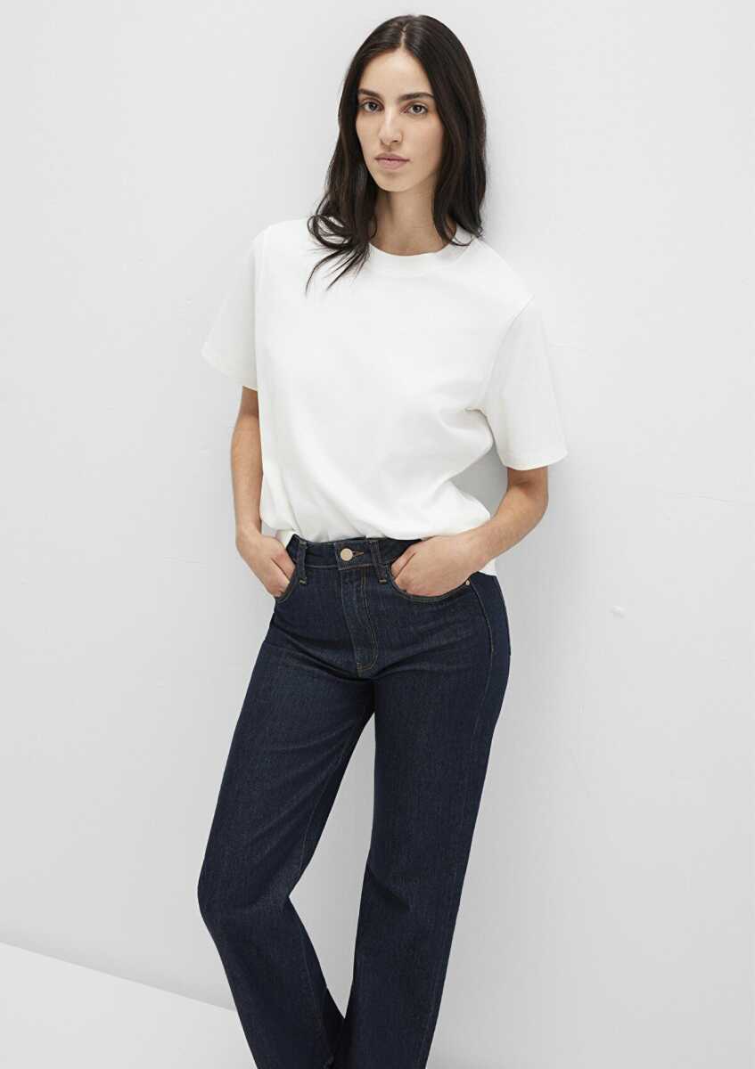 Mavi Basıc Kadın Tişört 1613820-70057 - Mavi