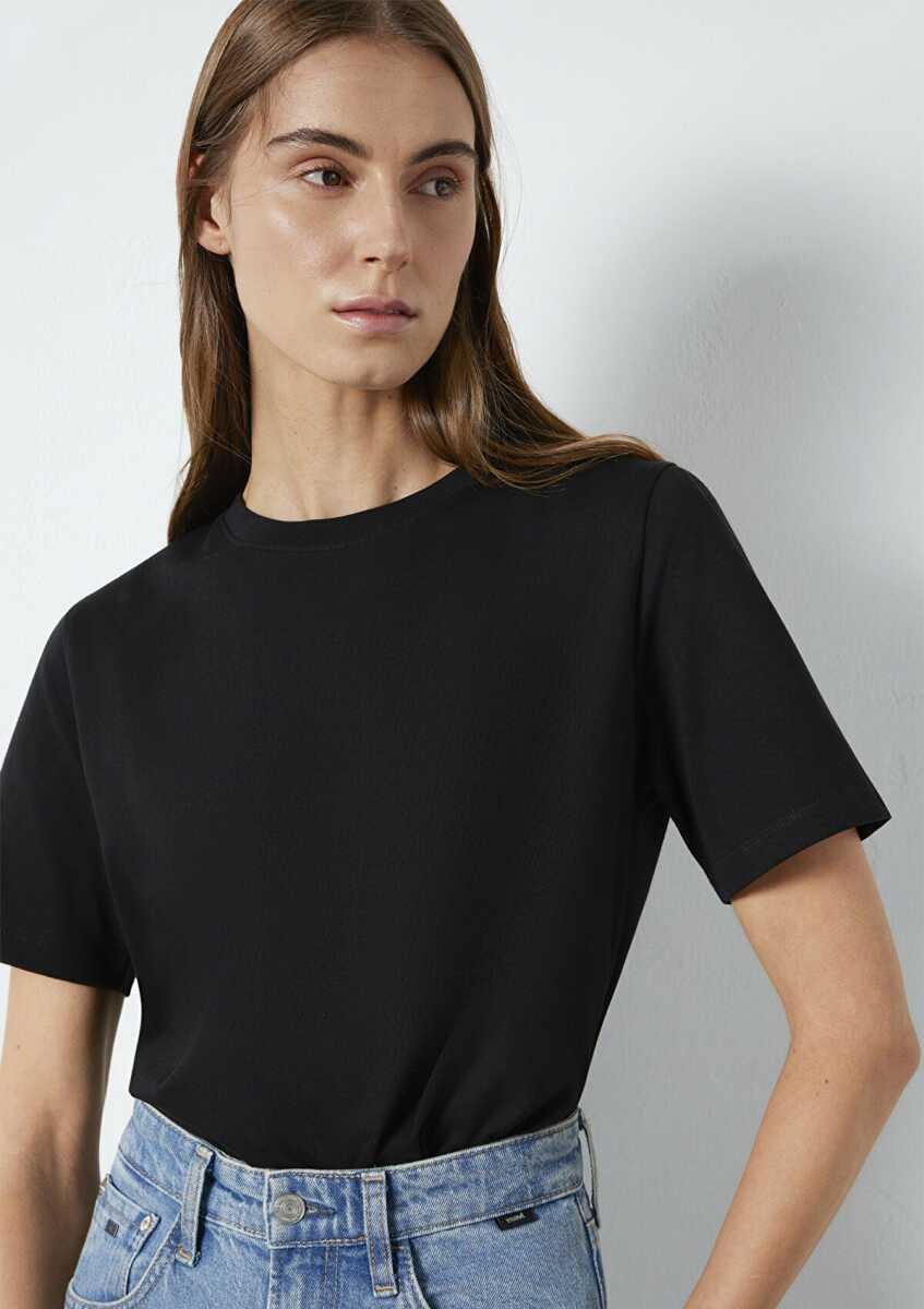 Mavi Basıc Siyah Kadın Tişört 1600965-900 - Mavi