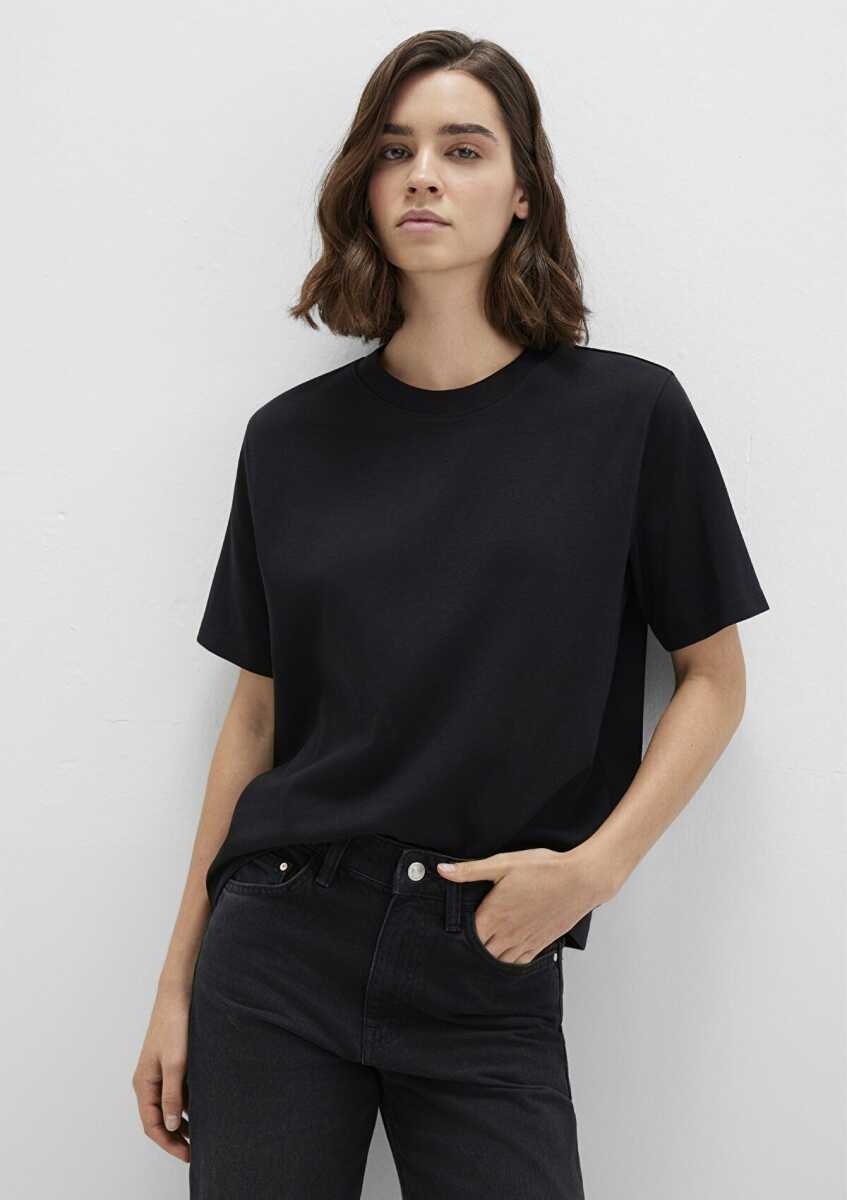 Mavi Basıc Siyah Kadın Tişört 1613820-900 - Mavi