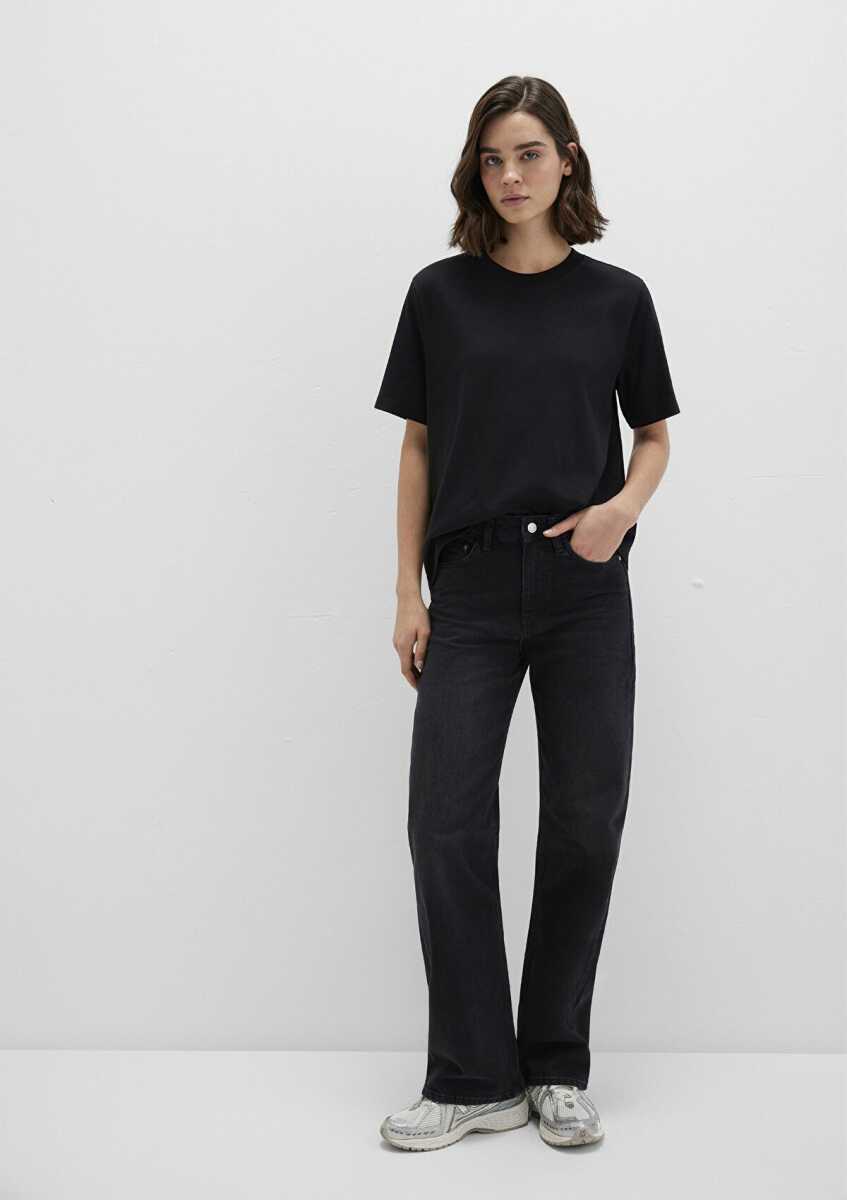 Mavi Basıc Siyah Kadın Tişört 1613820-900 - Mavi (1)