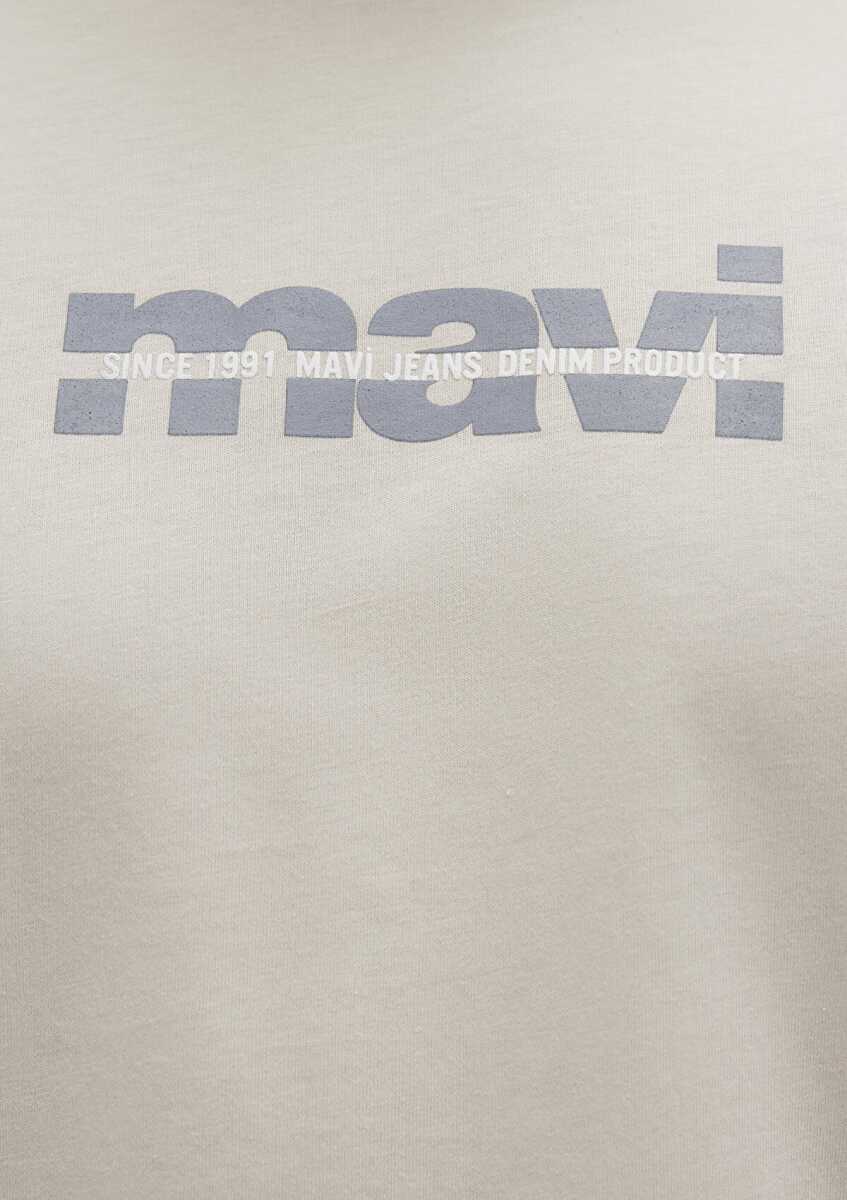 Mavi Baskılı Aytaşı Beji Erkek Tişört 0610943-70144 - 6