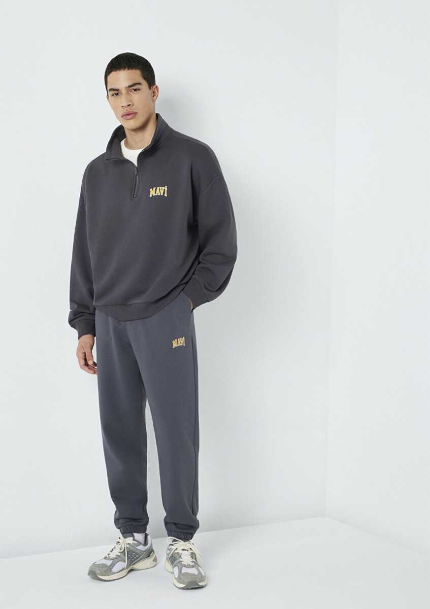 Mavi Baskılı Erkek Eşofman Altı Nine Iron - Mavi