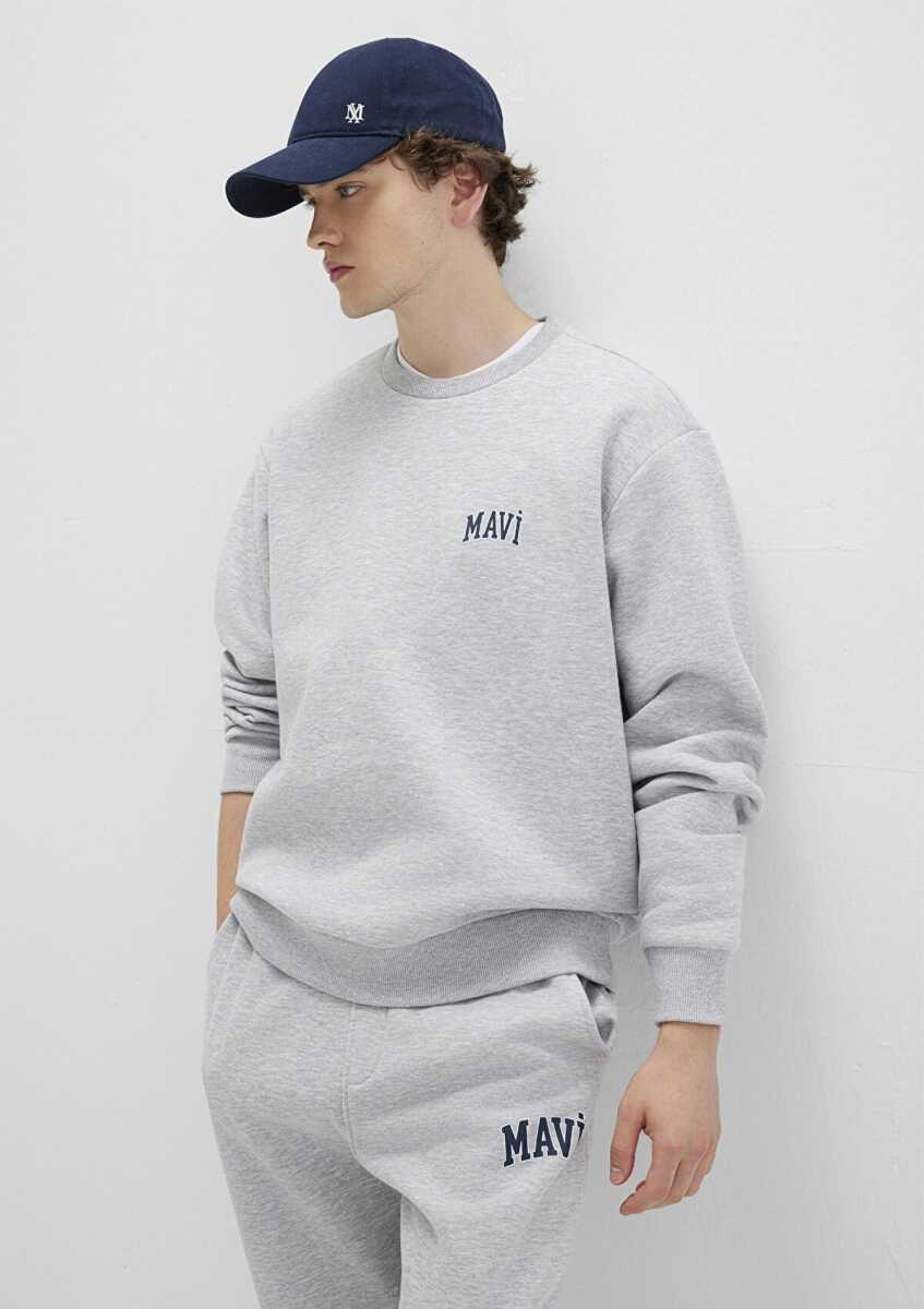 Mavi Baskılı Erkek Sweat 0611716-80018 - 1