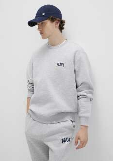 Mavi Baskılı Erkek Sweat 0611716-80018