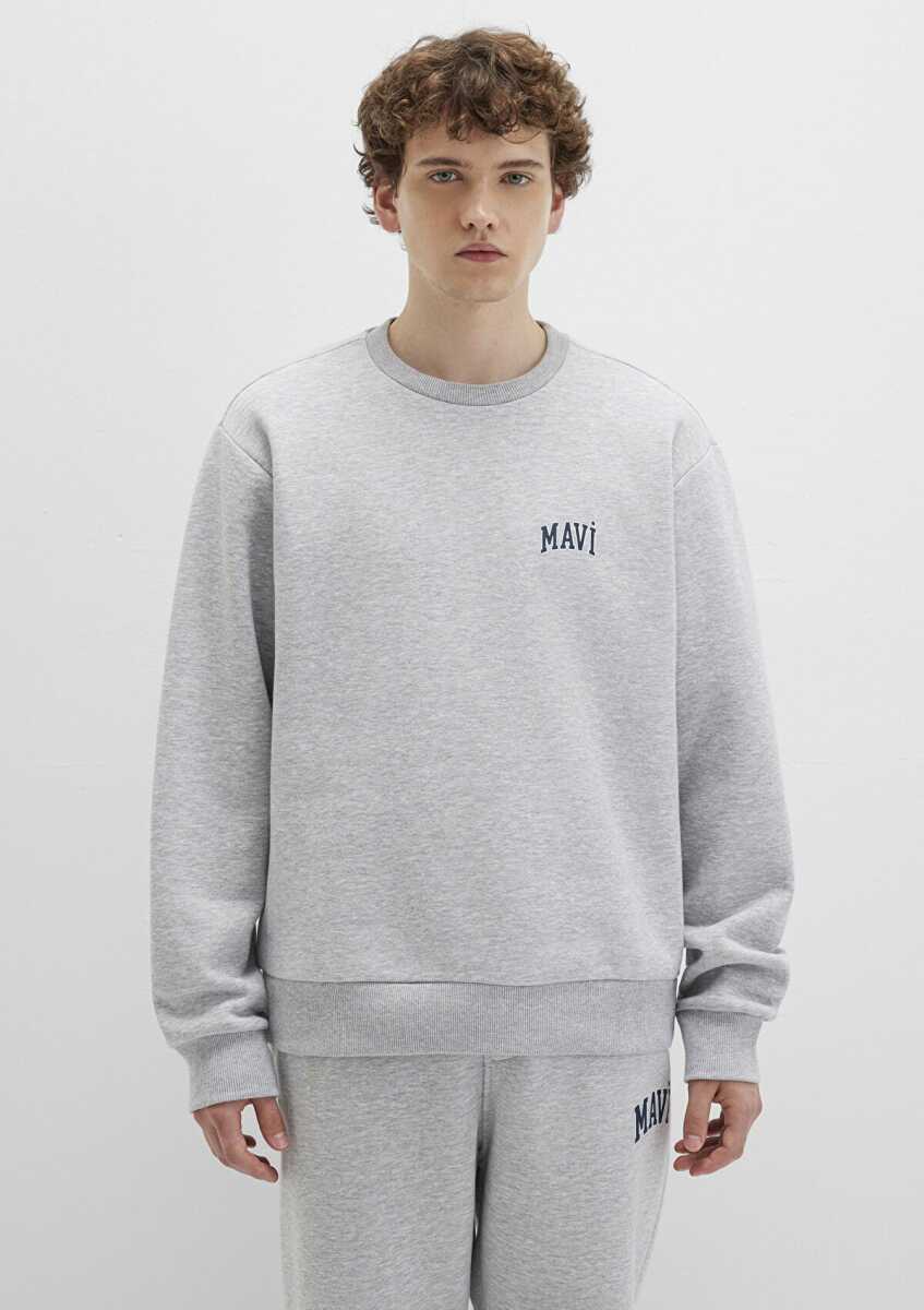 Mavi Baskılı Erkek Sweat 0611716-80018 - 3