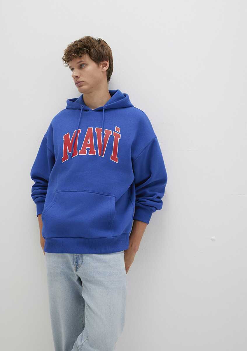 Mavi Baskılı Erkek Sweat 067149-70907 - 1