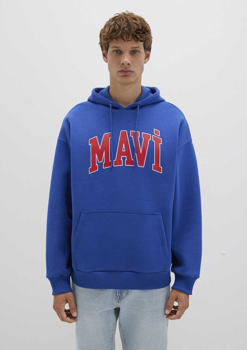 Mavi Baskılı Erkek Sweat 067149-70907 - 3
