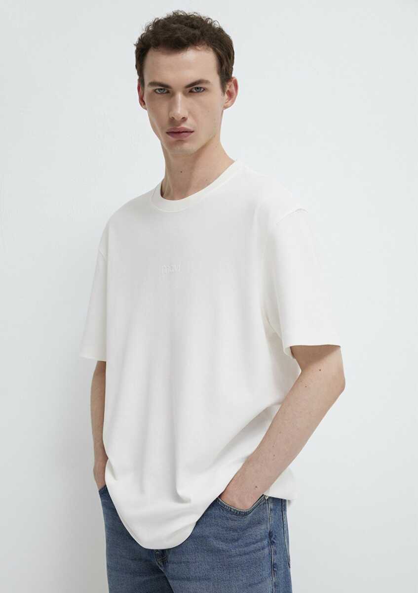 Mavi Baskılı Erkek Tişört 0613102-80194 - Mavi (1)