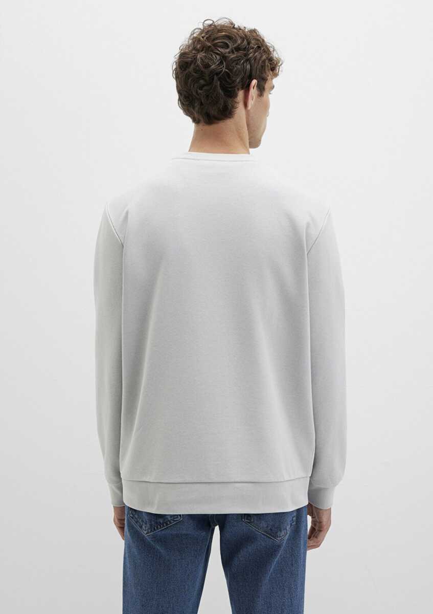 Mavi Baskılı Gri Erkek Sweat 0S10402-70075 - 5