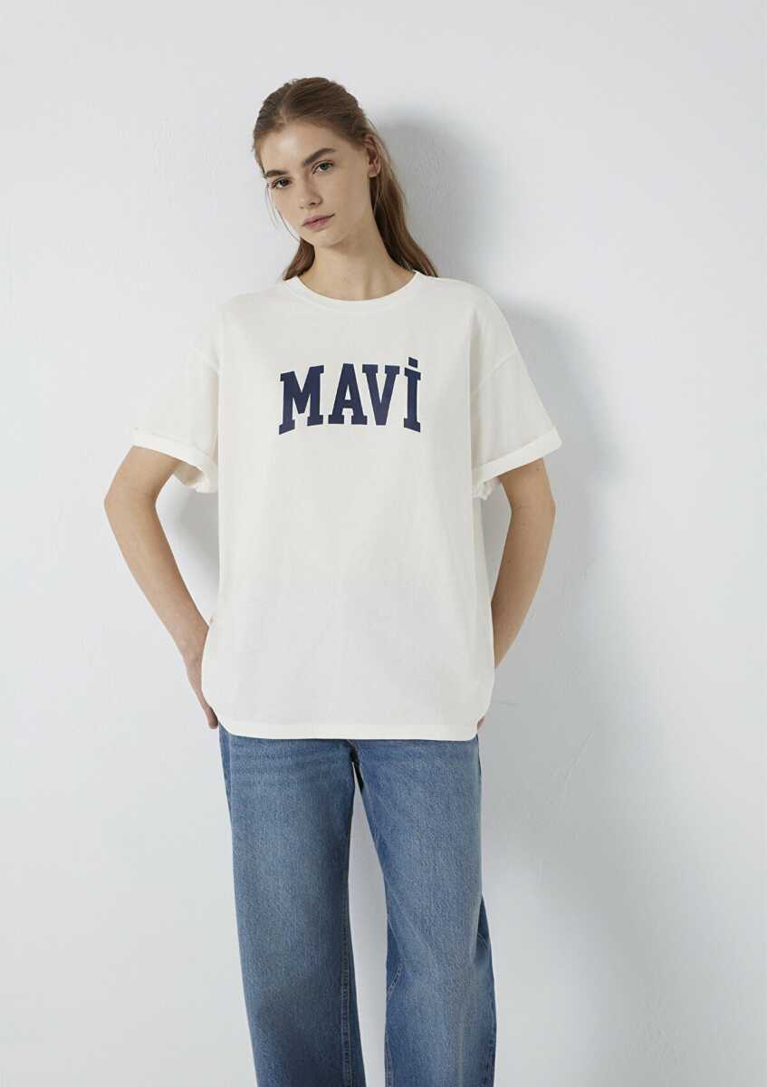 Mavi Baskılı Kadın Tişört 1600843-81964 - 2