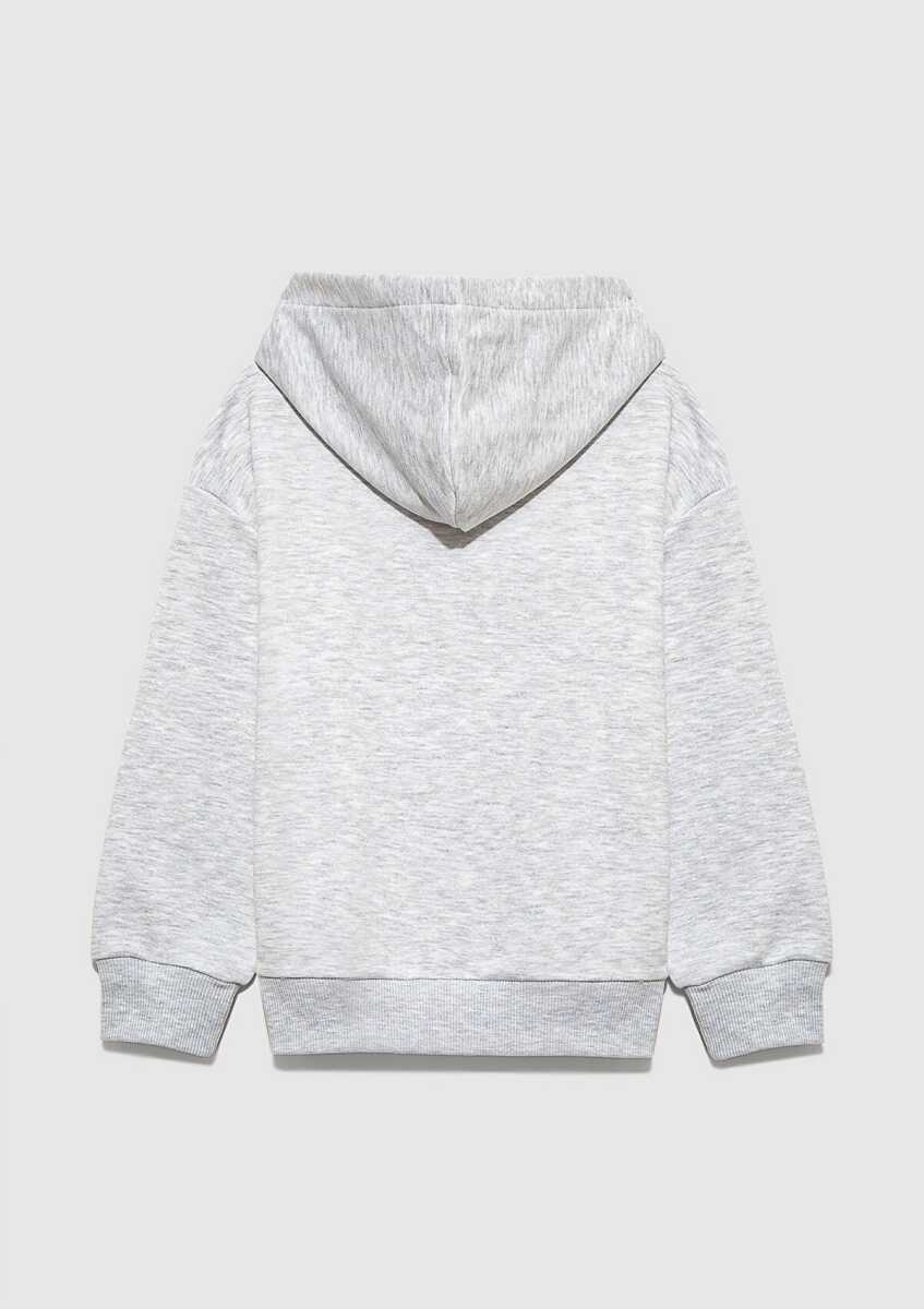 Mavi Baskılı Kapüşonlu Çocuk Sweat 6S10113-88467 - Mavi (1)