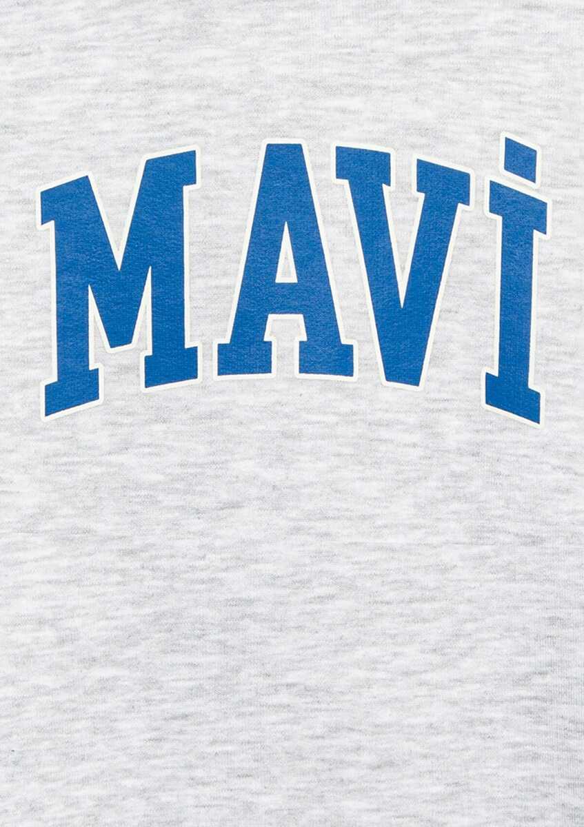 Mavi Baskılı Kapüşonlu Çocuk Sweat 6S10113-88467 - 3