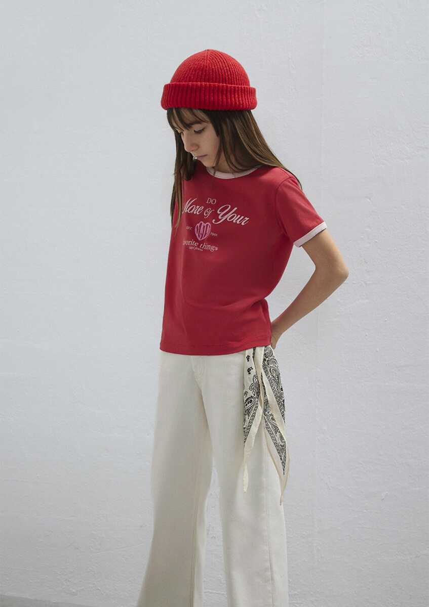 Mavi Baskılı Kırmızı Regular Fit Çocuk Tişört 7610399-70478 (1)