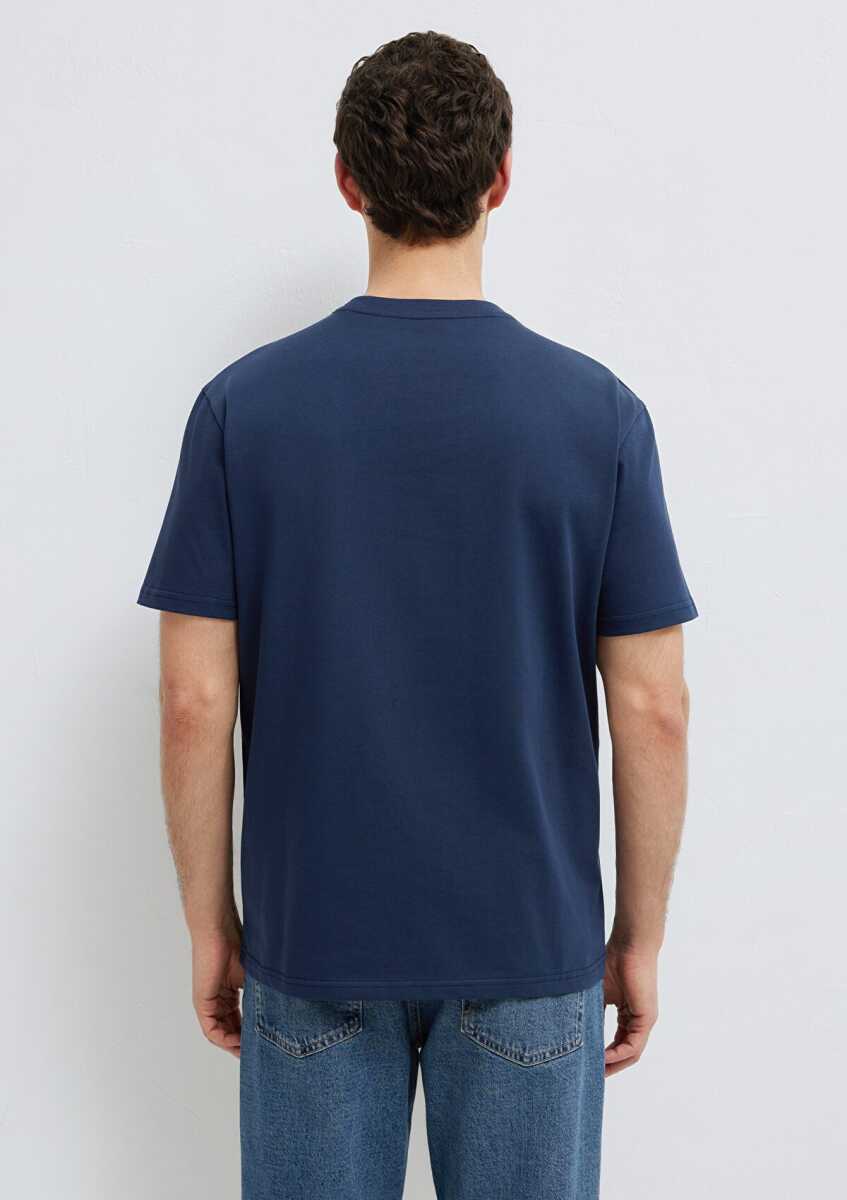 Mavi Baskılı Lacivert Loose Fit Erkek Tişört 0613156-70490 - 5