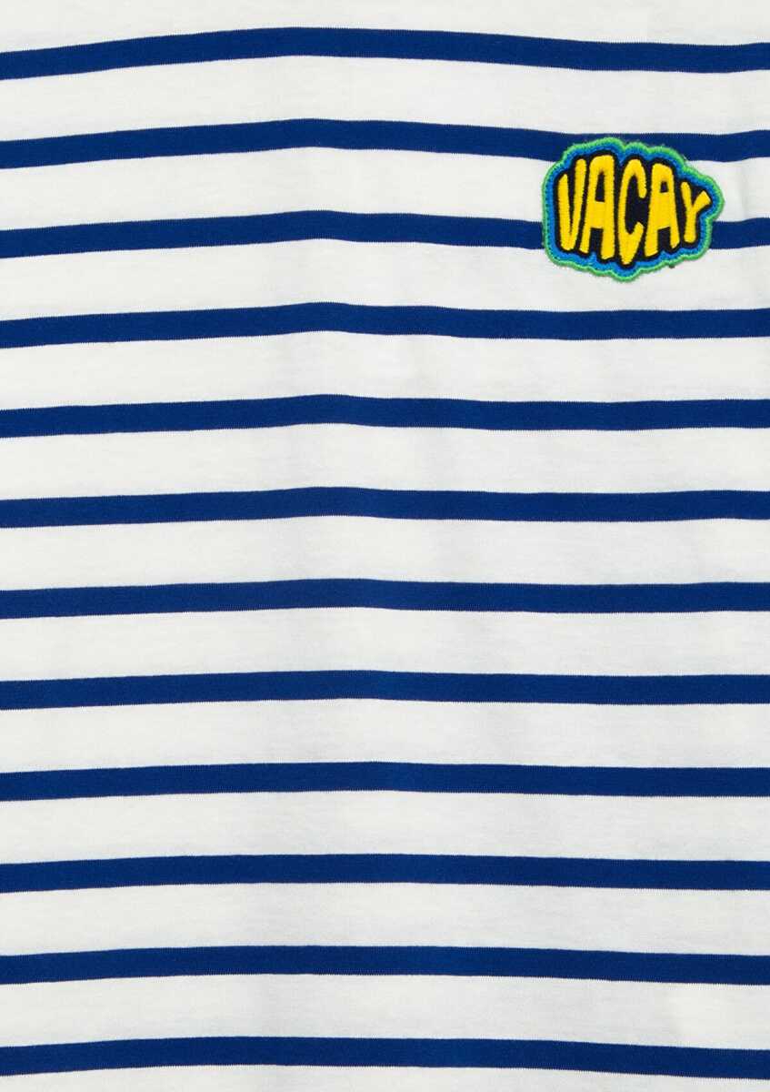 Mavi Baskılı Mavi Loose Fit Çocuk Tişört 6610468-86975 - 3