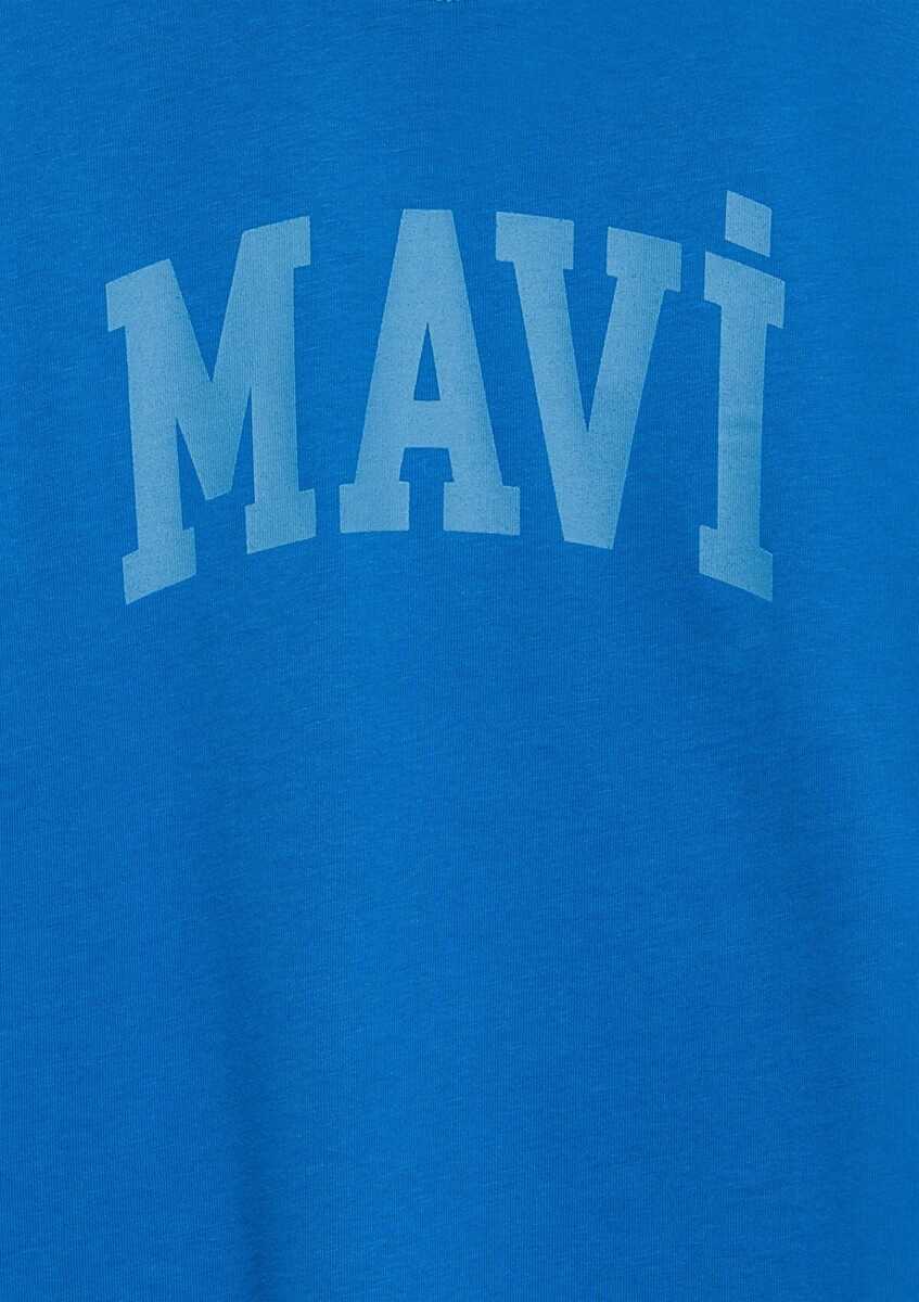 Mavi Baskılı Mavi Loose Fit Çocuk Tişört 6610484-70902 - 3