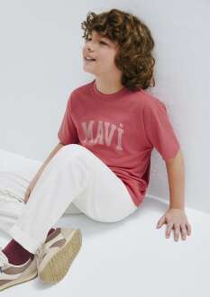 Mavi Baskılı Mavi Loose Fit Çocuk Tişört 6610484-71102