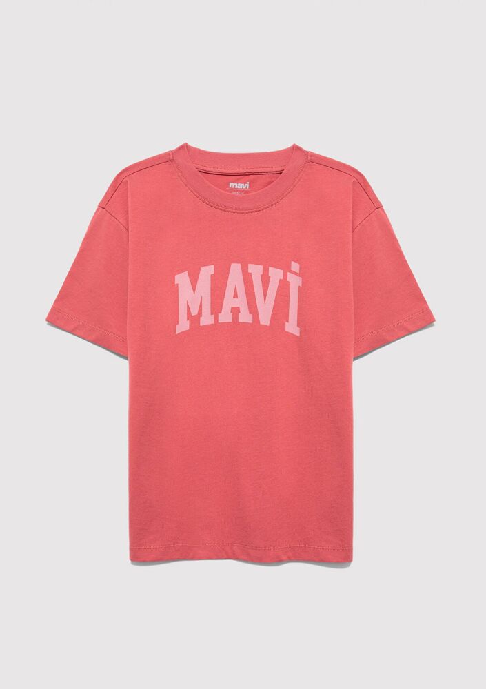 Mavi Baskılı Mavi Loose Fit Çocuk Tişört 6610484-71102 (1)