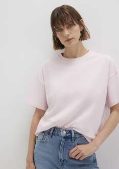 Mavi Baskılı Pembe Loose Fit Kadın Tişört 1612518-89200