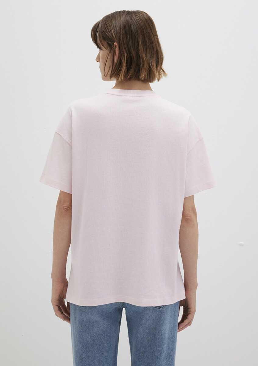 Mavi Baskılı Pembe Loose Fit Kadın Tişört 1612518-89200 - 5