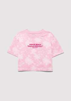 Mavi Baskılı Pembe Tişört Çocuk 7610325-90384 