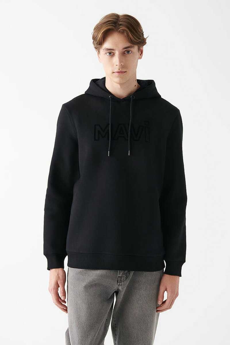 Mavi Baskılı Siyah Erkek Sweat 0610941-900 - 3