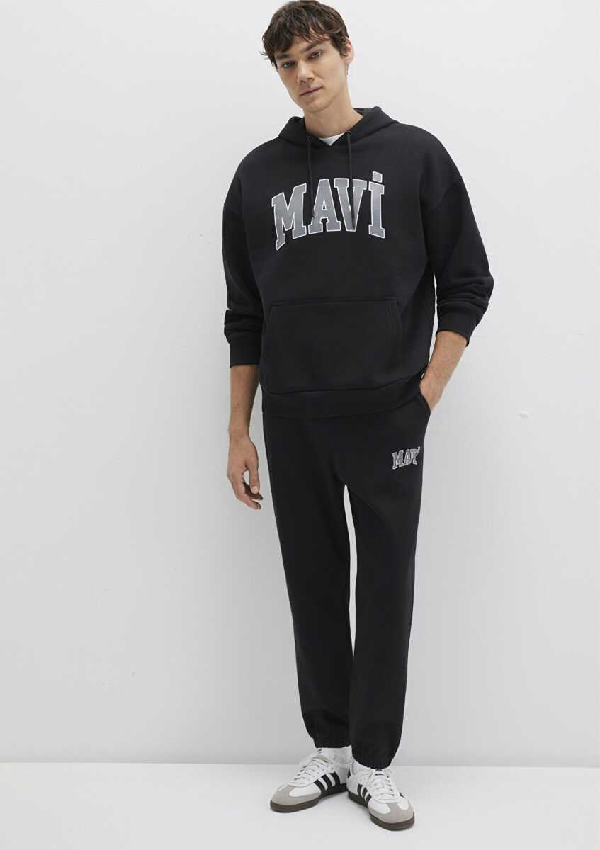 Mavi Baskılı Siyah Erkek Sweat 067149-902 - 4