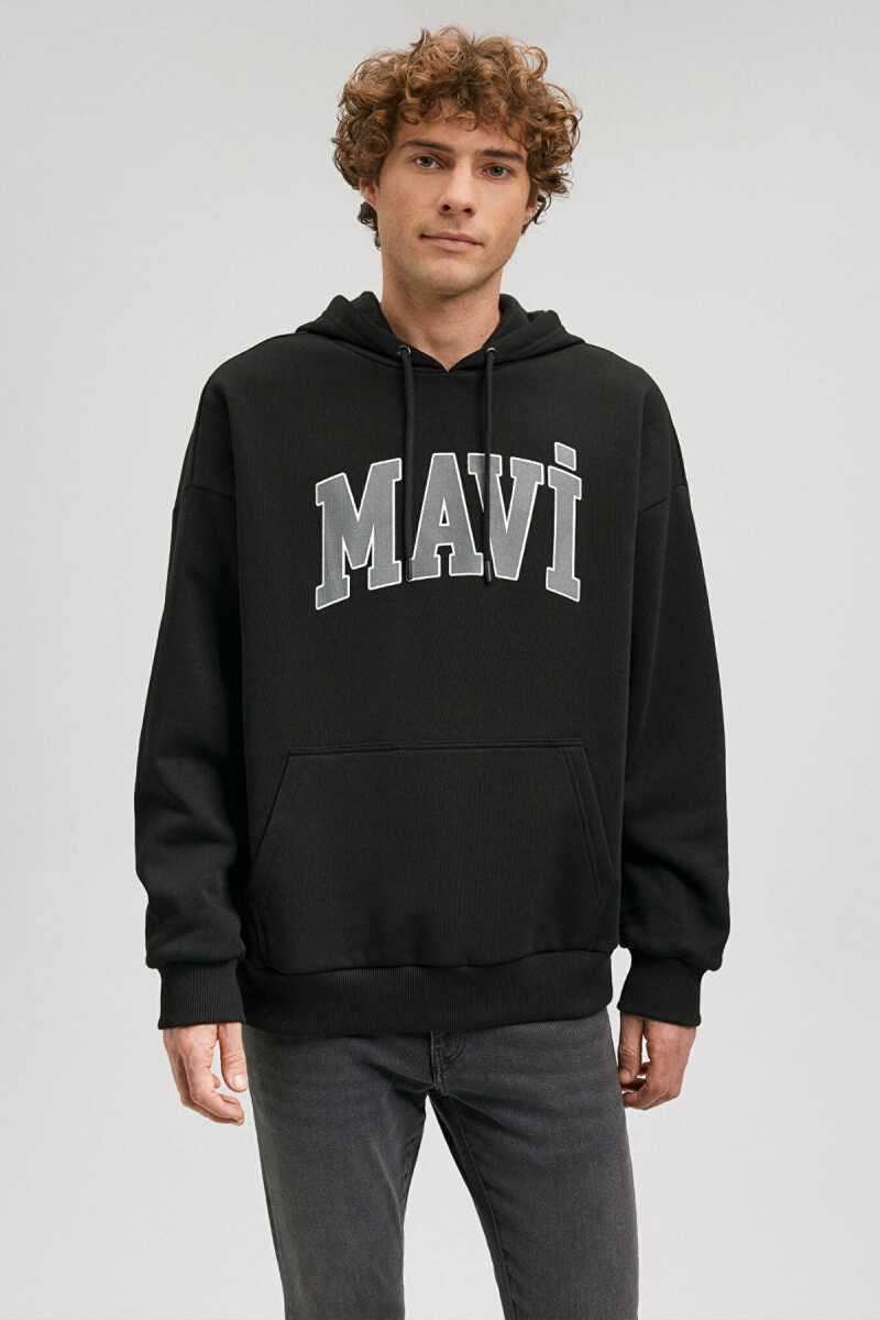 Mavi Baskılı Siyah Erkek Sweat 067149-902 - 5