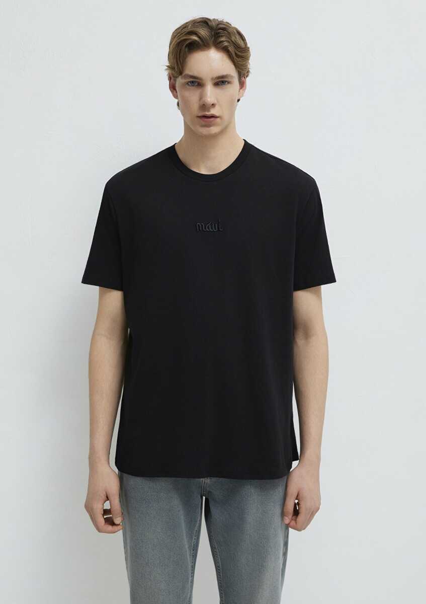 Mavi Baskılı Siyah Erkek Tişört 0610100-900 - 3