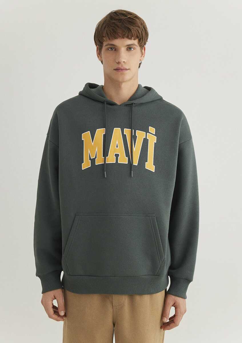 Mavi Baskılı Yeşil Erkek Sweat 067149-71598 - 3