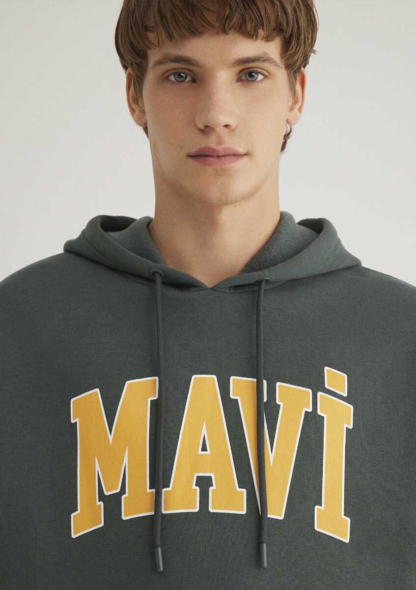 Mavi Baskılı Yeşil Erkek Sweat 067149-71598 - 5