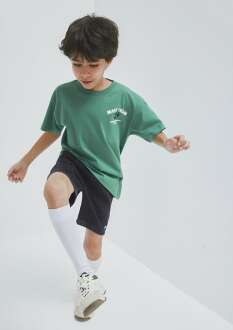 Mavi Baskılı Yeşil Loose Fit Çocuk Tişört 6610414-71697 