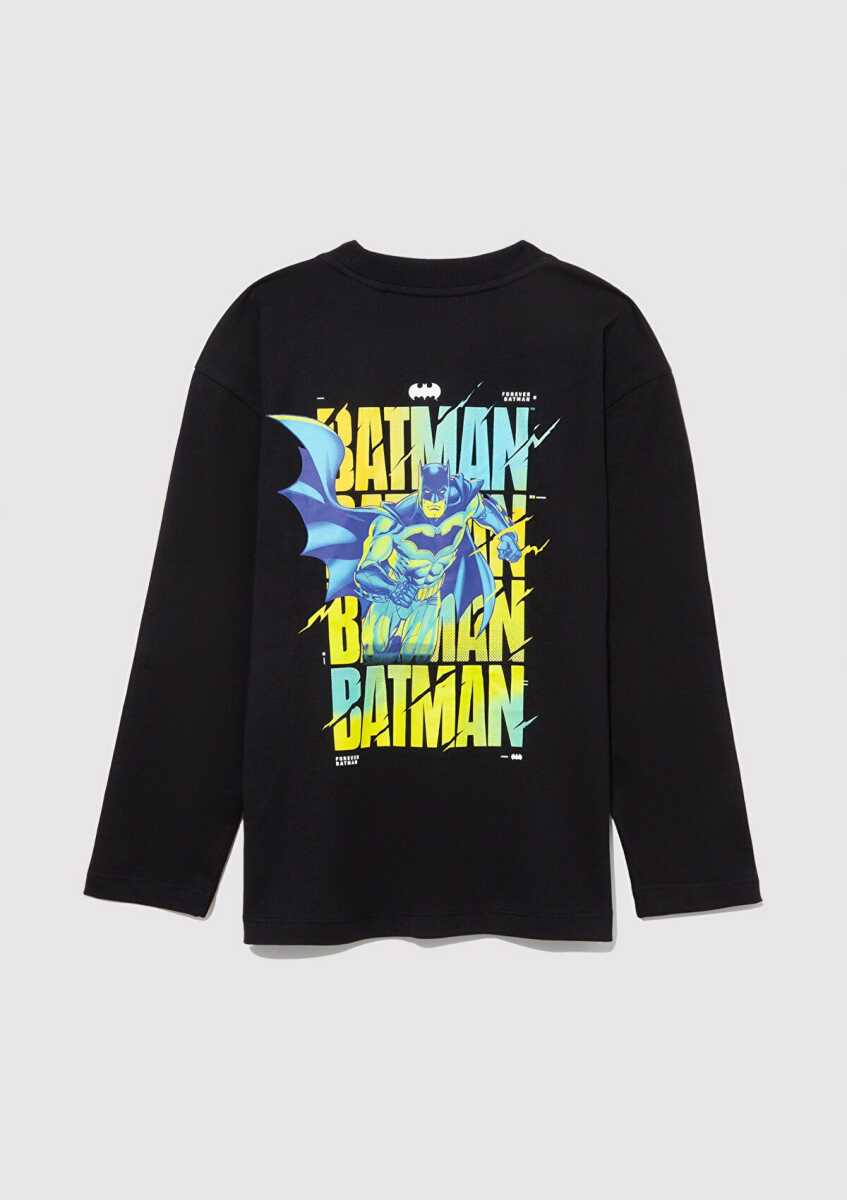 Mavi Batman Baskılı Çocuk Sweat 6610294-900 - 3