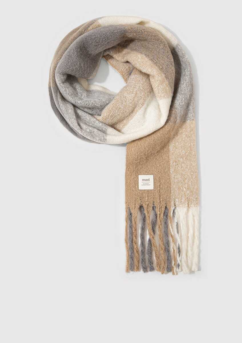 Mavi Bej Kadın Atkı 1913603-30221 - Mavi (1)