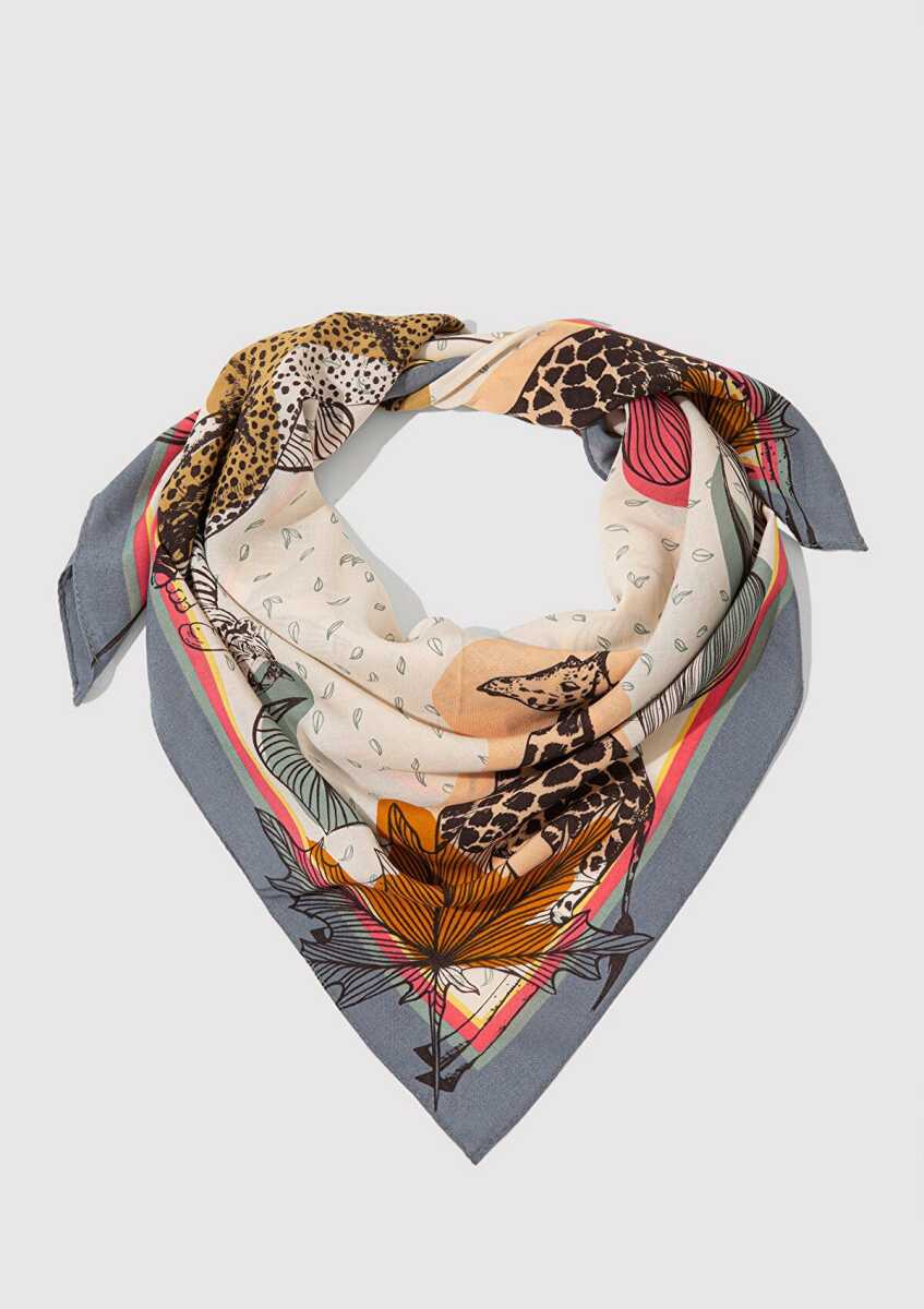 Mavi Bej Kadın Bandana 1913405-70073 - 2