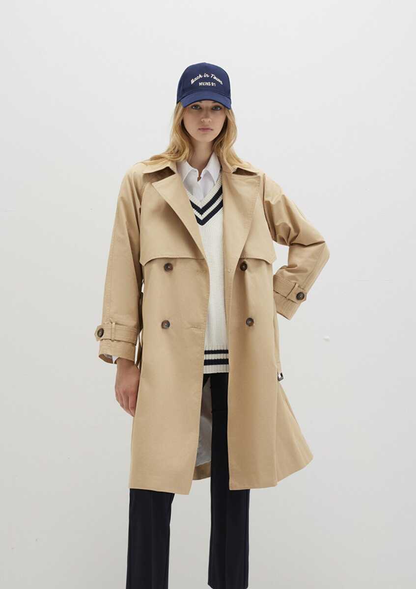 Mavi Bej Kadın Trenkot 110703-82323 - Mavi