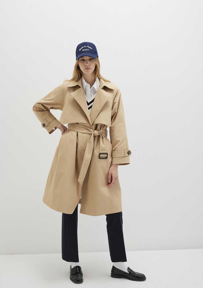 Mavi Bej Kadın Trenkot 110703-82323 - Mavi (1)