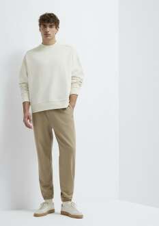 Mavi Bej Loose Fit Erkek  Eşofman Altı 0010505-70362 