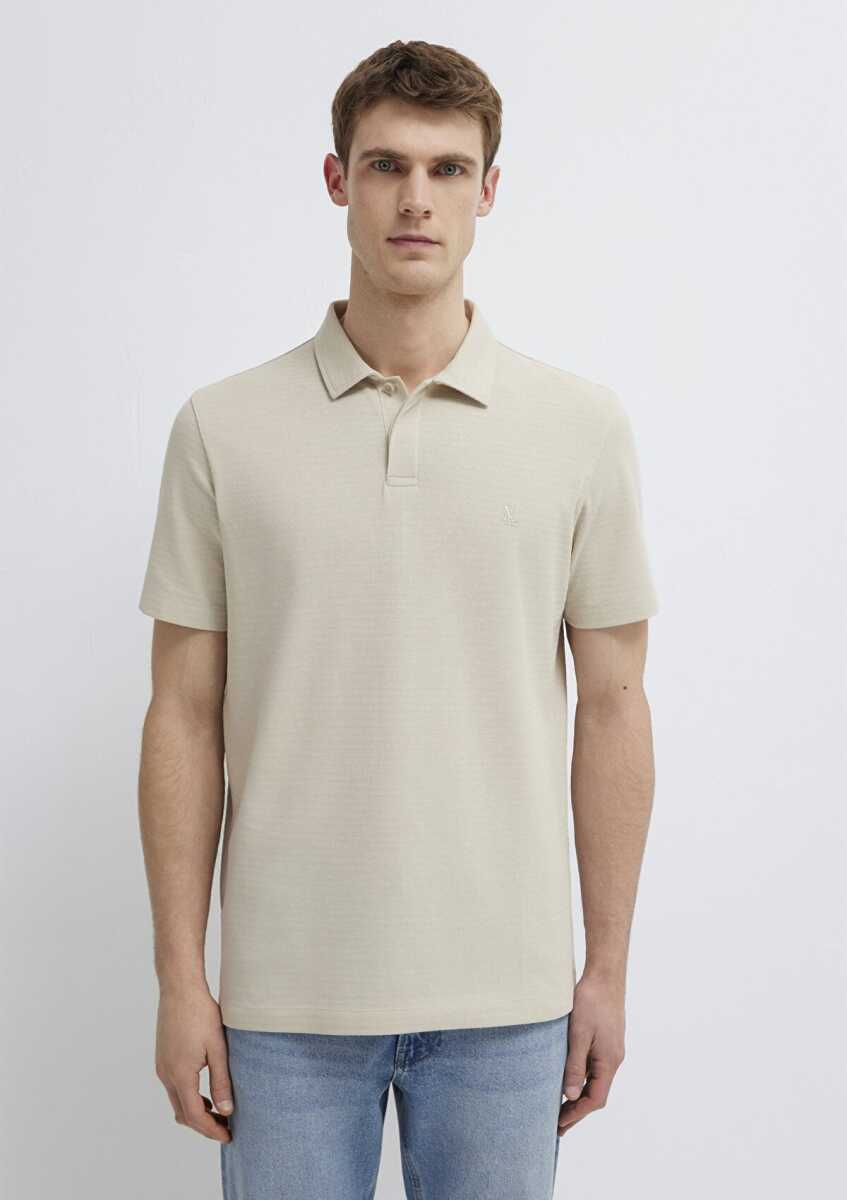 Mavi Bej Regular Fit Erkek Polo Tişört 0613267-70144 - 3