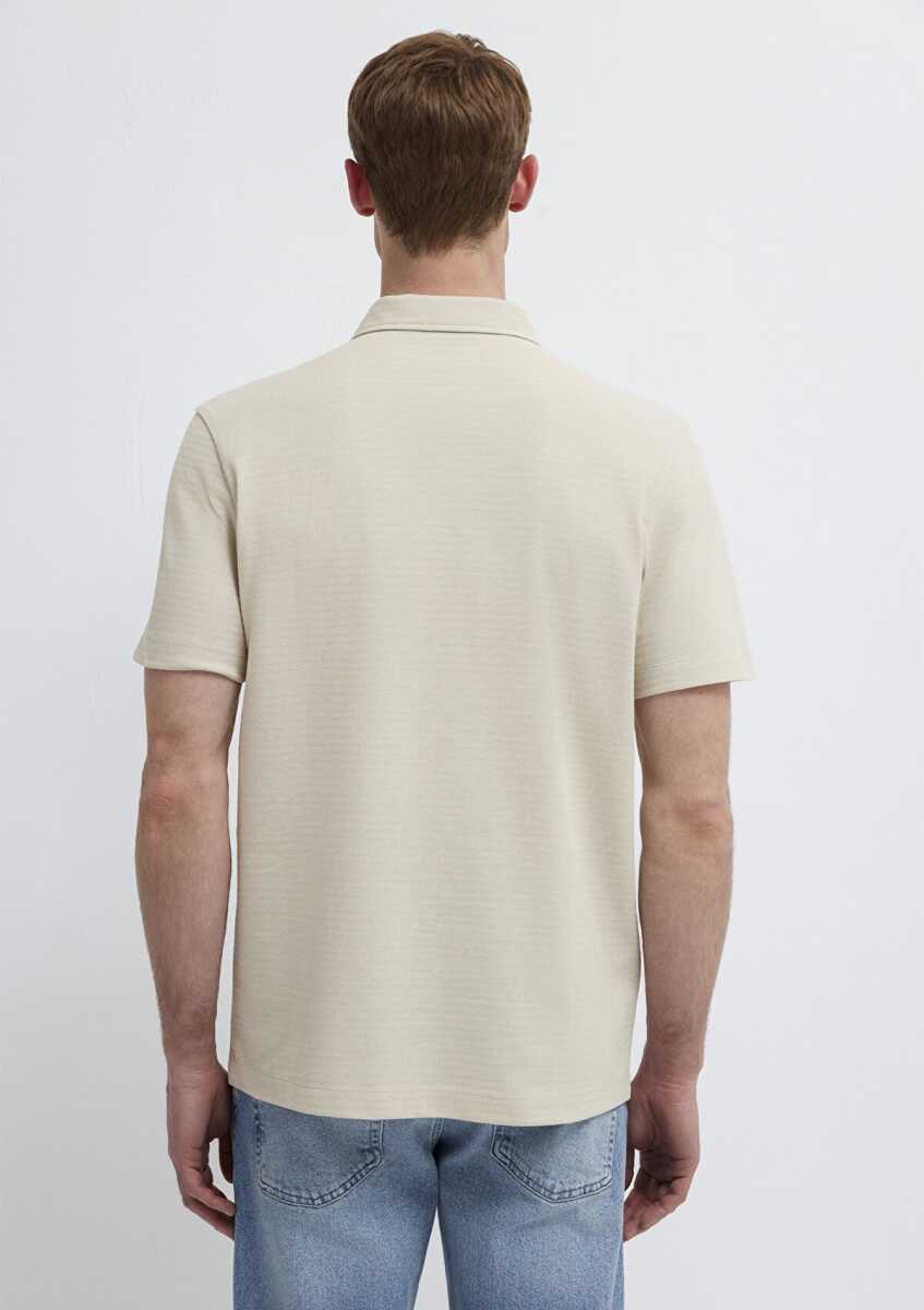 Mavi Bej Regular Fit Erkek Polo Tişört 0613267-70144 - 5