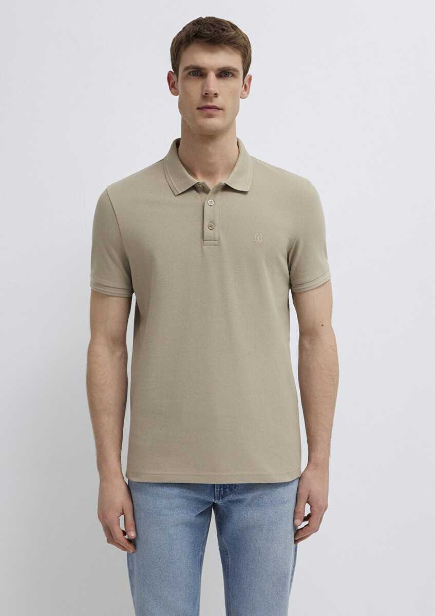 Mavi Bej Sim Fit Erkek Polo Tişört 064946-80697 - 3