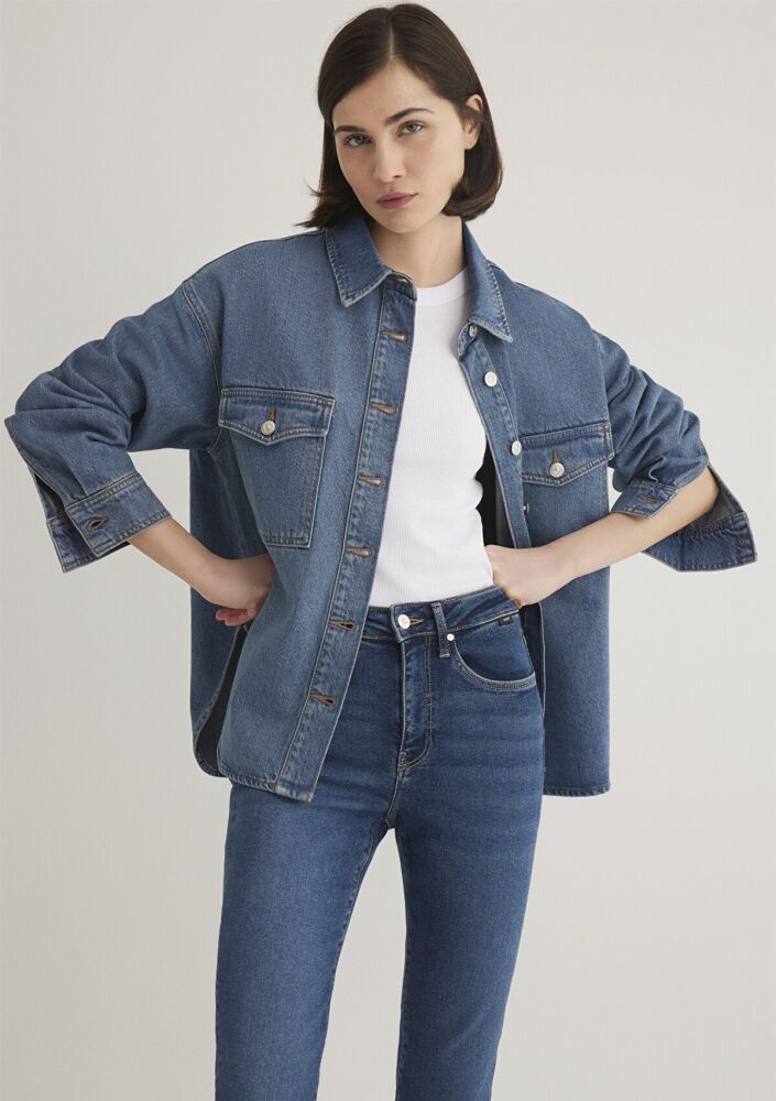 Mavi Bekka Mid Classic Denim Kadın Jean Gömlek 1211000-89250