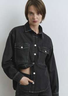 Mavi Bekka Smoke Classic Denim Kadın Jean Gömlek 1211000-89238 