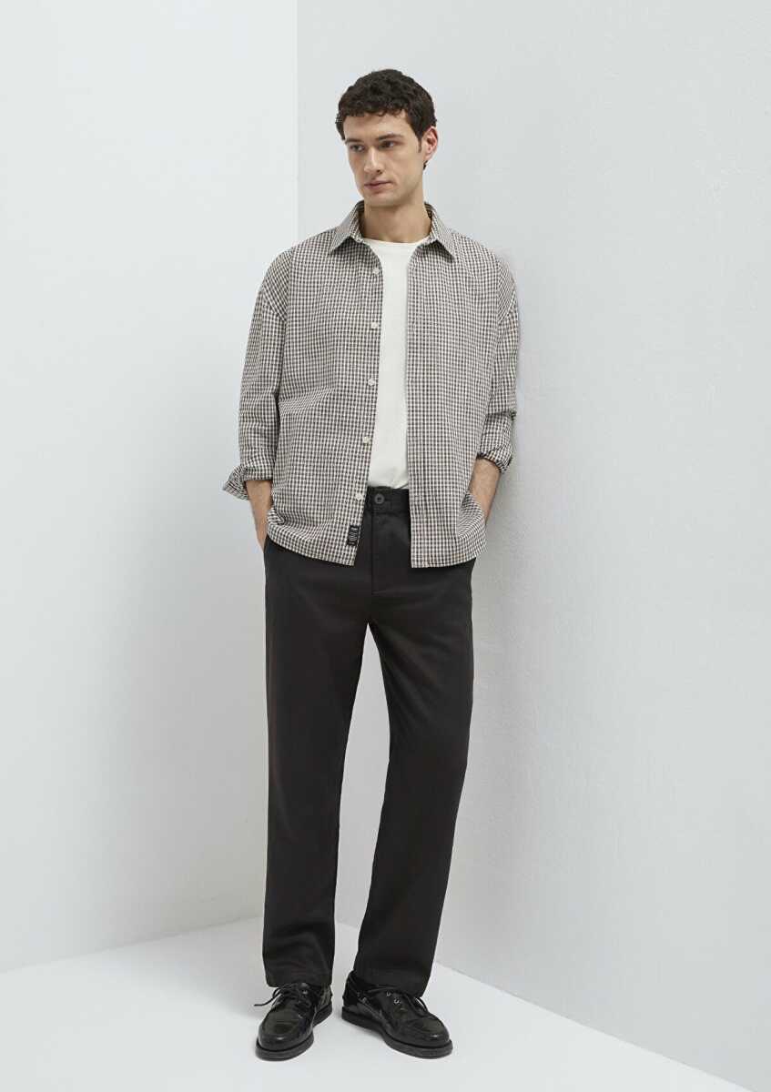 Mavi Beli Lastikli Kahverengi Regular Fit Erkek Pantolon0010557-70219